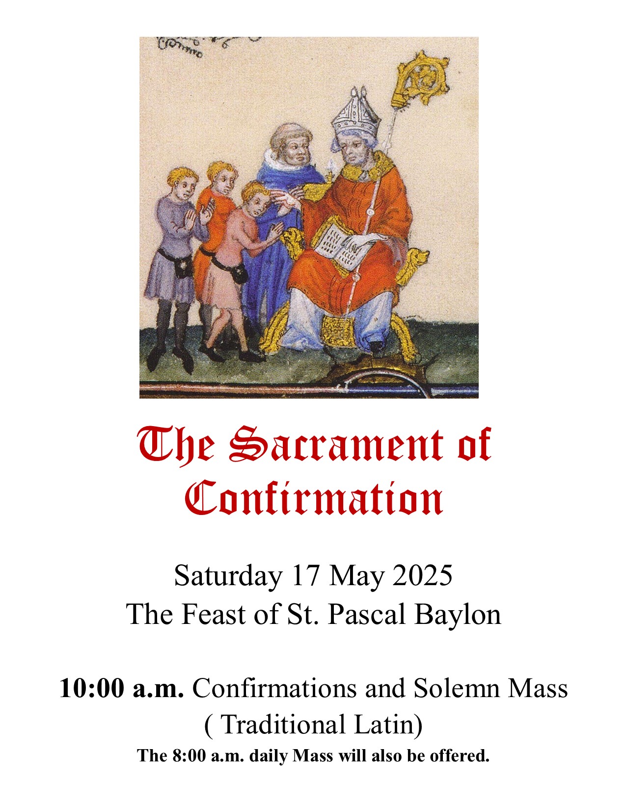 Sacrament of Confirmation 2025