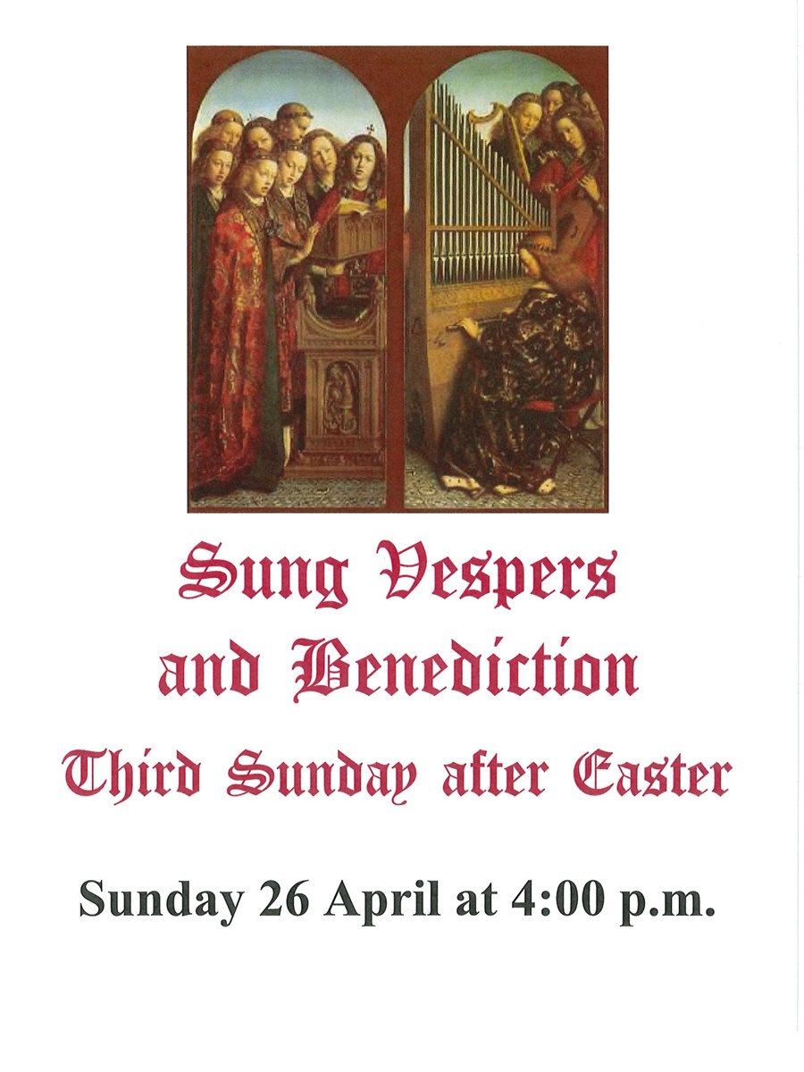 Sung Vespers April 26